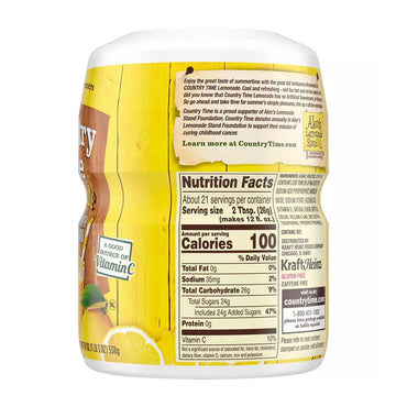 Country Time Lemonade Drink Mix Canister, 19 Oz