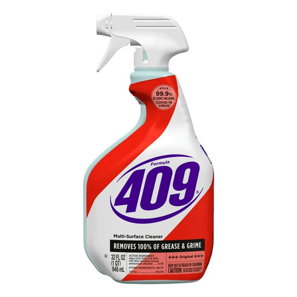 Formula 409 Multi Surface Cleaner Spray Cuts Grease Grime and Disinfects 32Oz (946ml)
