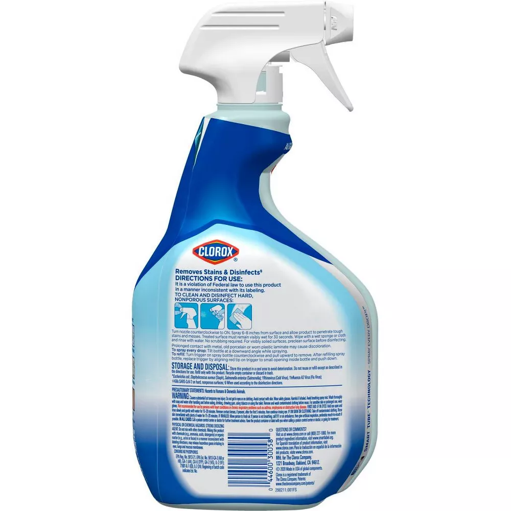 Clorox Clean Up All Purpose Cleaner with Bleach Spray Bottle Rain Clean Scent, 32 Oz