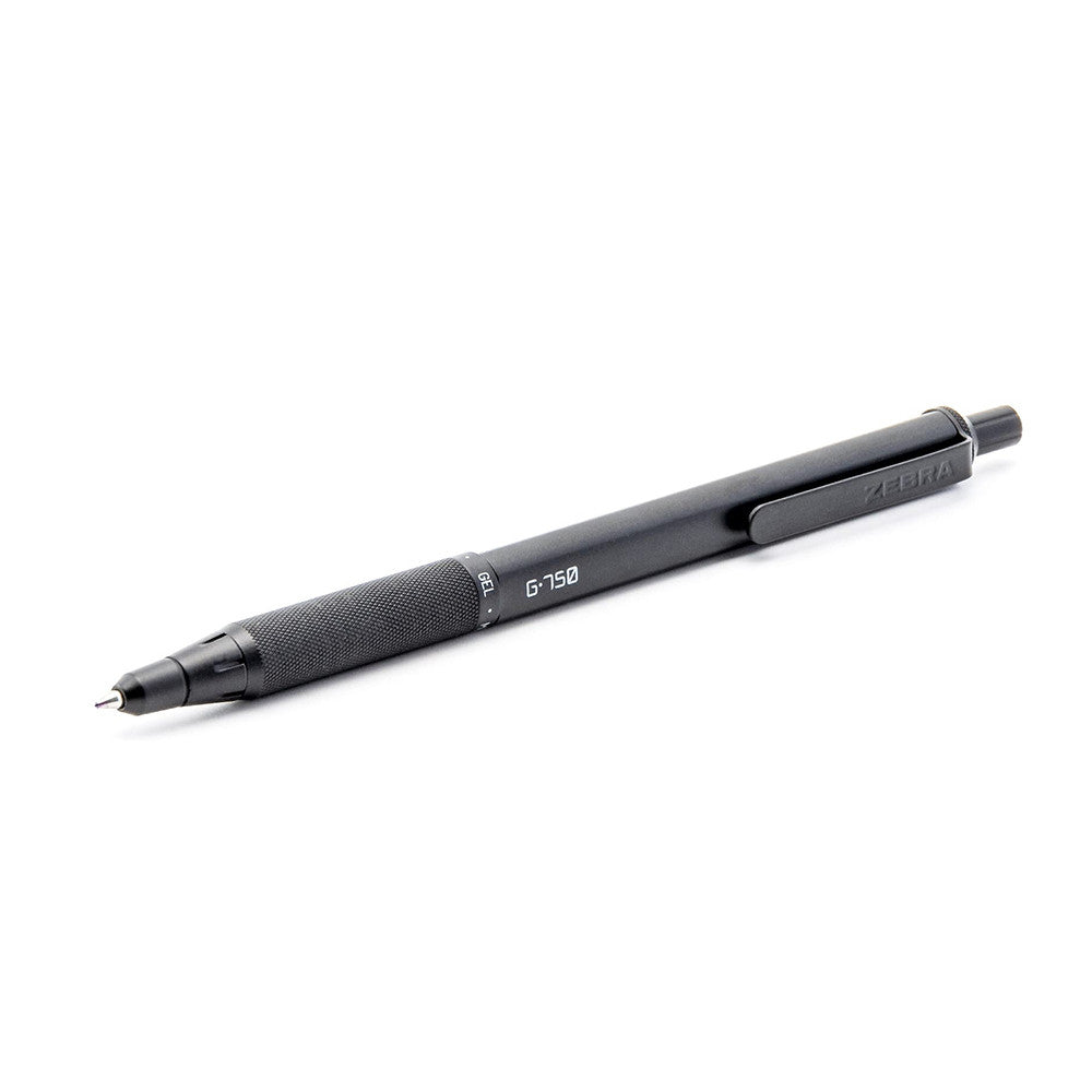 Zebra G 750 Premium Metal Barrel Retractable Gel Pen, 1 Ea