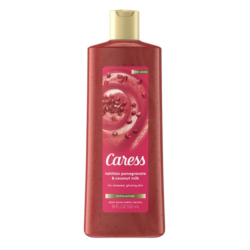 Caress Body Wash, Tahitian Pomegranate & Coconut Milk Body Wash- 18 Oz