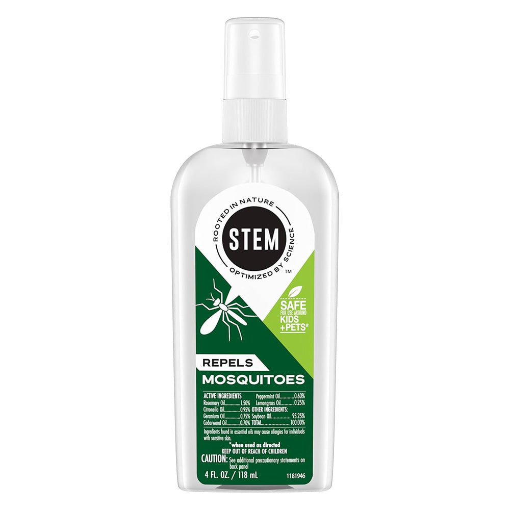 STEM Mosquito Repellent Spray with Essential Oils and Botanical Extracts 4Oz (118ml)