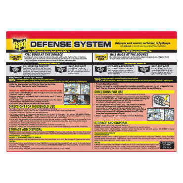 Raid Double Control Small Roach Baits Plus Egg Stoppers - 15 Baits