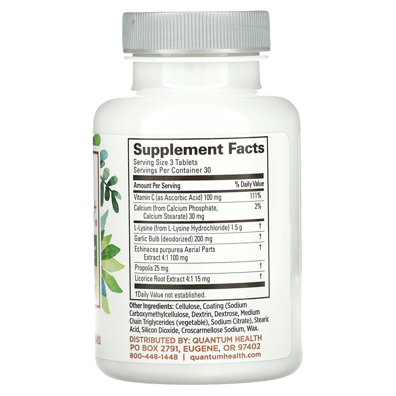 Quantum Health Super Lysine Plus Immune Support Tablets, 90 Ea
