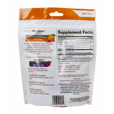 Thera Zinc Organic Therazinc Lozenges Blood Orange 18 Ea