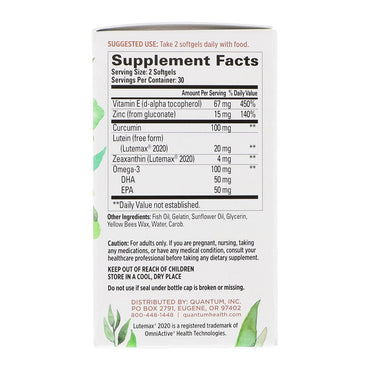 Quantum Digital Blue Eye Health Softgels, 60 Ea