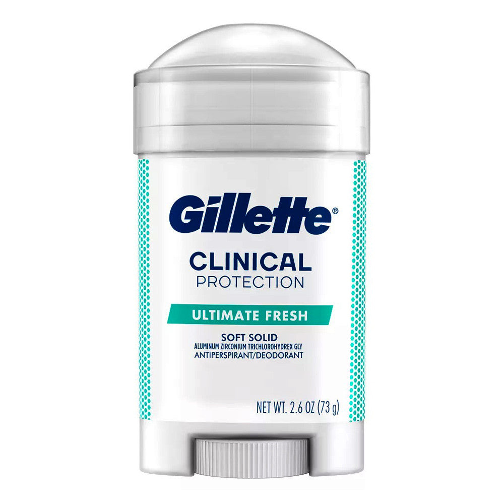 Gillette Clinical Soft Solid Ultimate Fresh Antiperspirant and Deodorant, 2.6 Oz