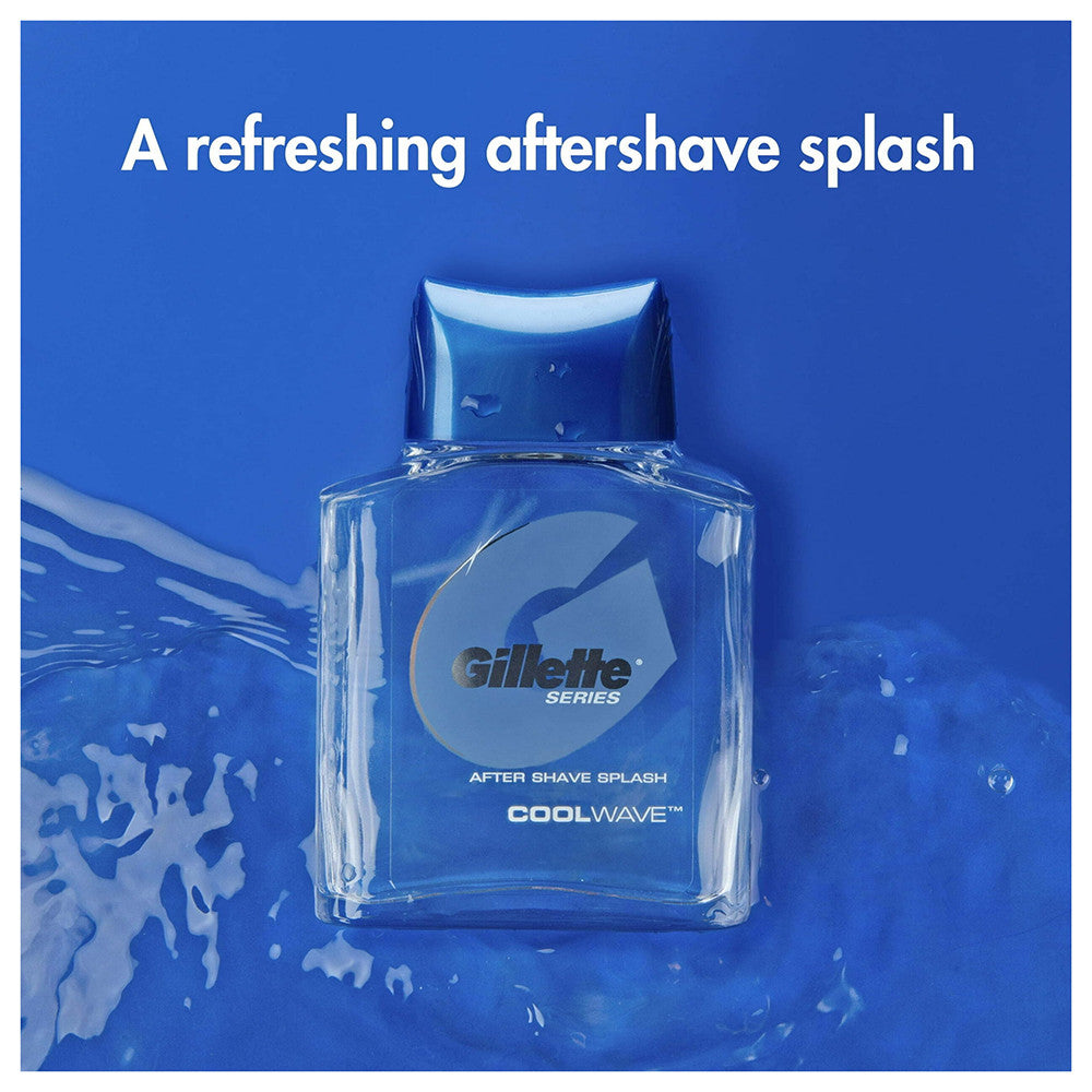 Gillette Series Cool Wave After Shave Splash Fresh, 3.3 Oz