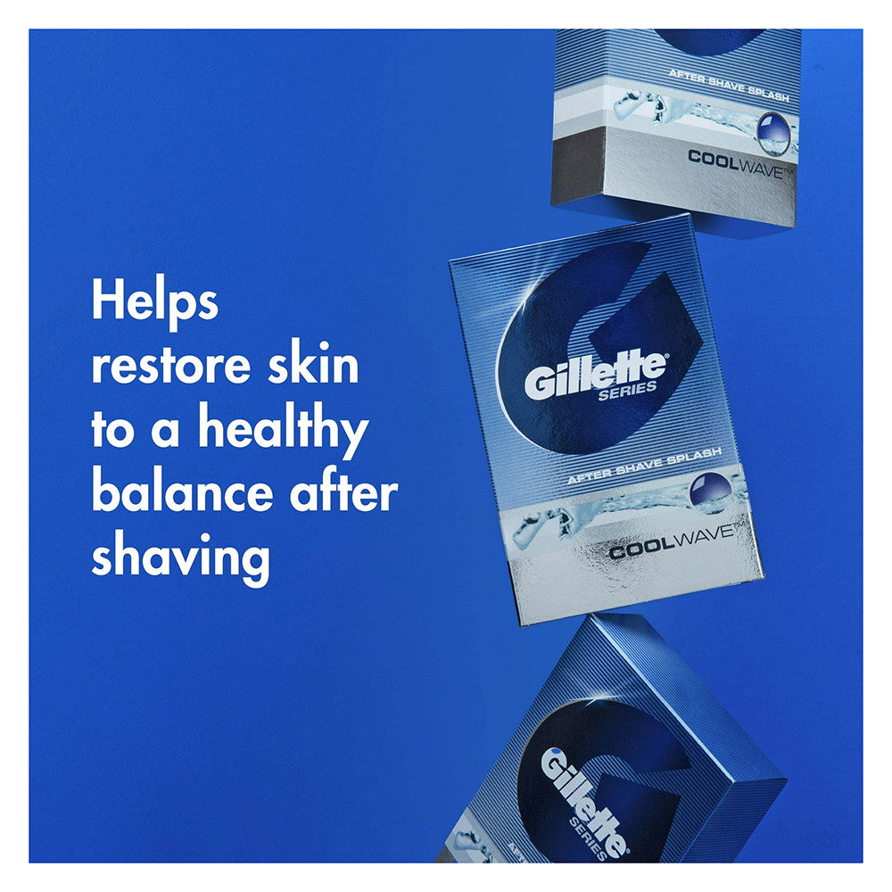 Gillette Series Cool Wave After Shave Splash Fresh, 3.3 Oz