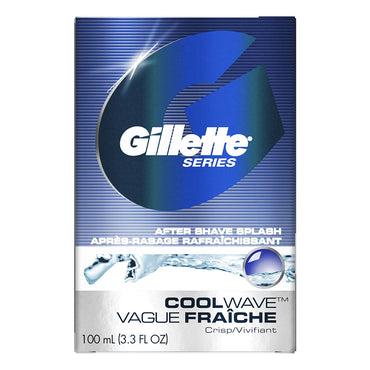 Gillette Series Cool Wave After Shave Splash Fresh, 3.3 Oz