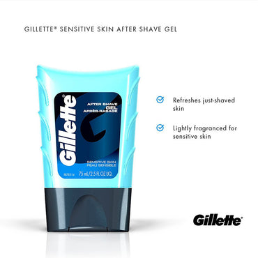 Gillette Series After Shave Gel, Sensitive Skin - 2.5 Oz