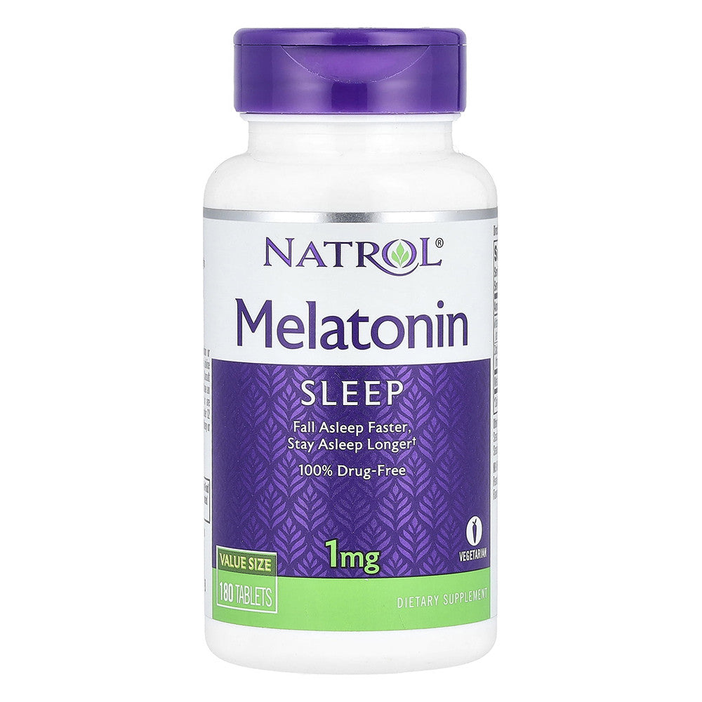 Natrol Melatonin 1Mg Tablets Natural Restful Sleep Aid 180 Tablets
