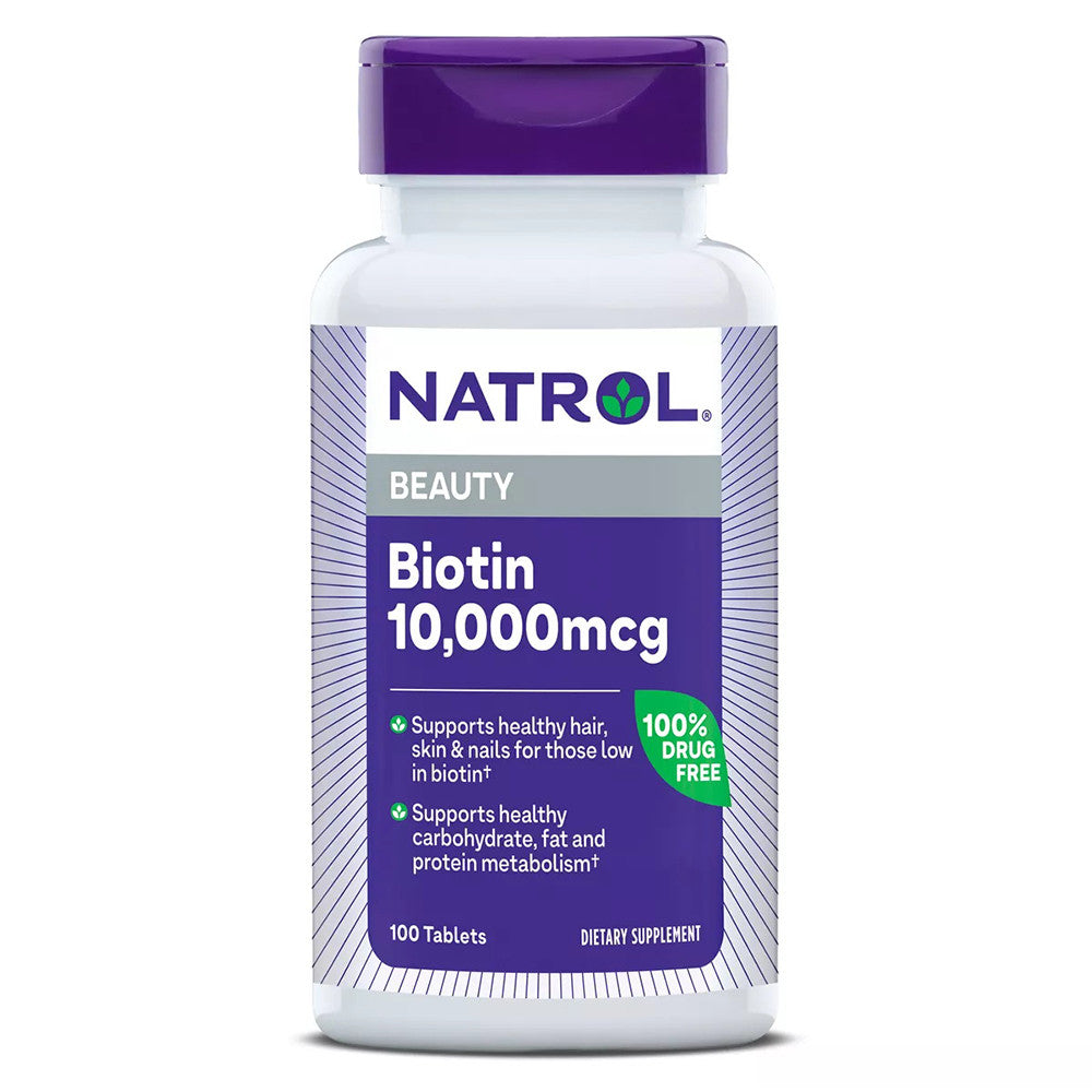 Natrol Biotin 10,0000Mcg Tablets, Maximum Strength - 100 Ea