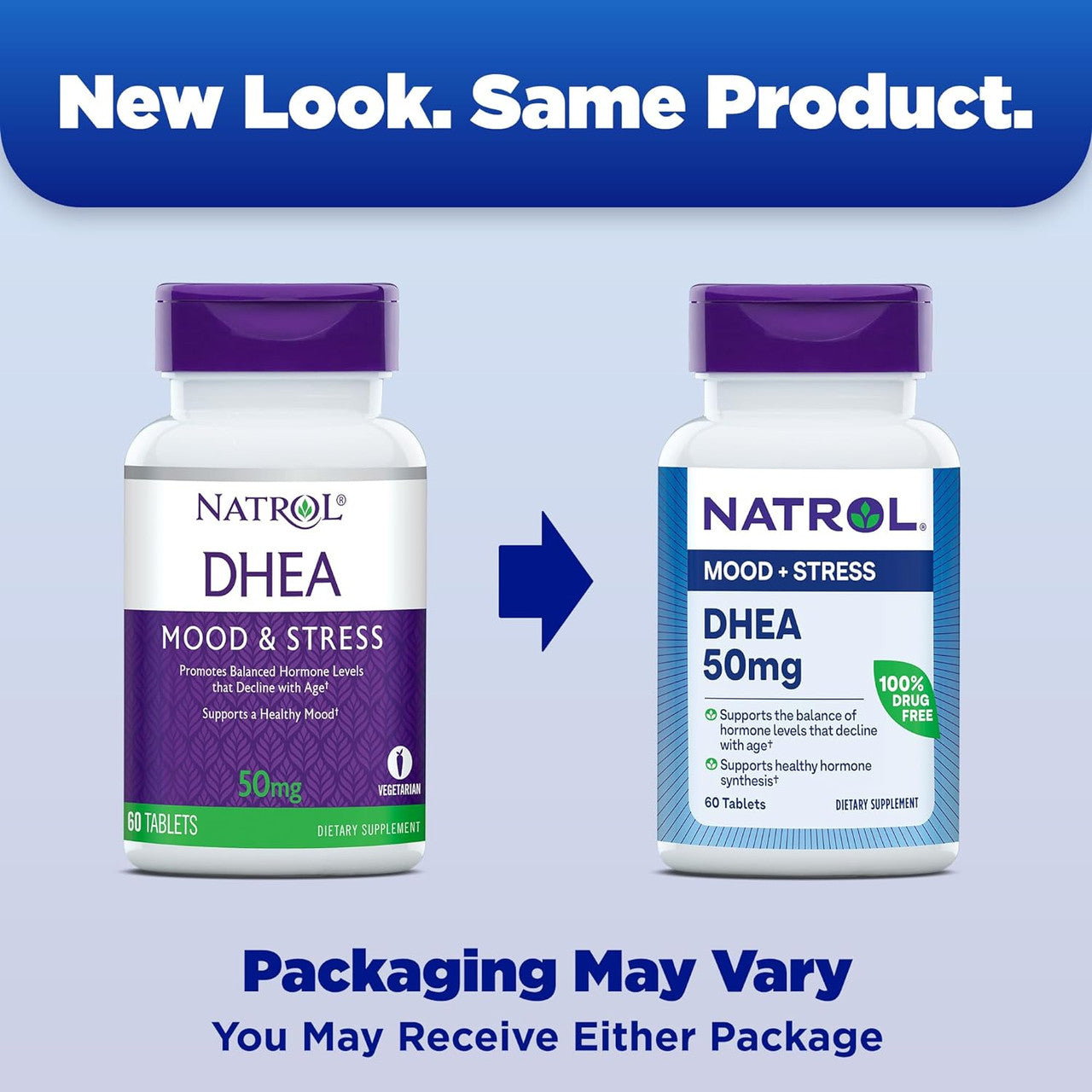Natrol Dhea 50Mg Tablets To Promote Healthy Mood, 60 Ea