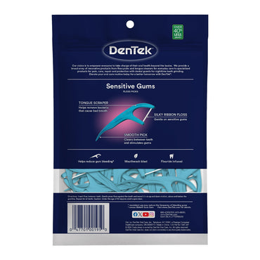 DenTek Comfort Clean Floss Picks For Sensitive Gums - 150 Ea