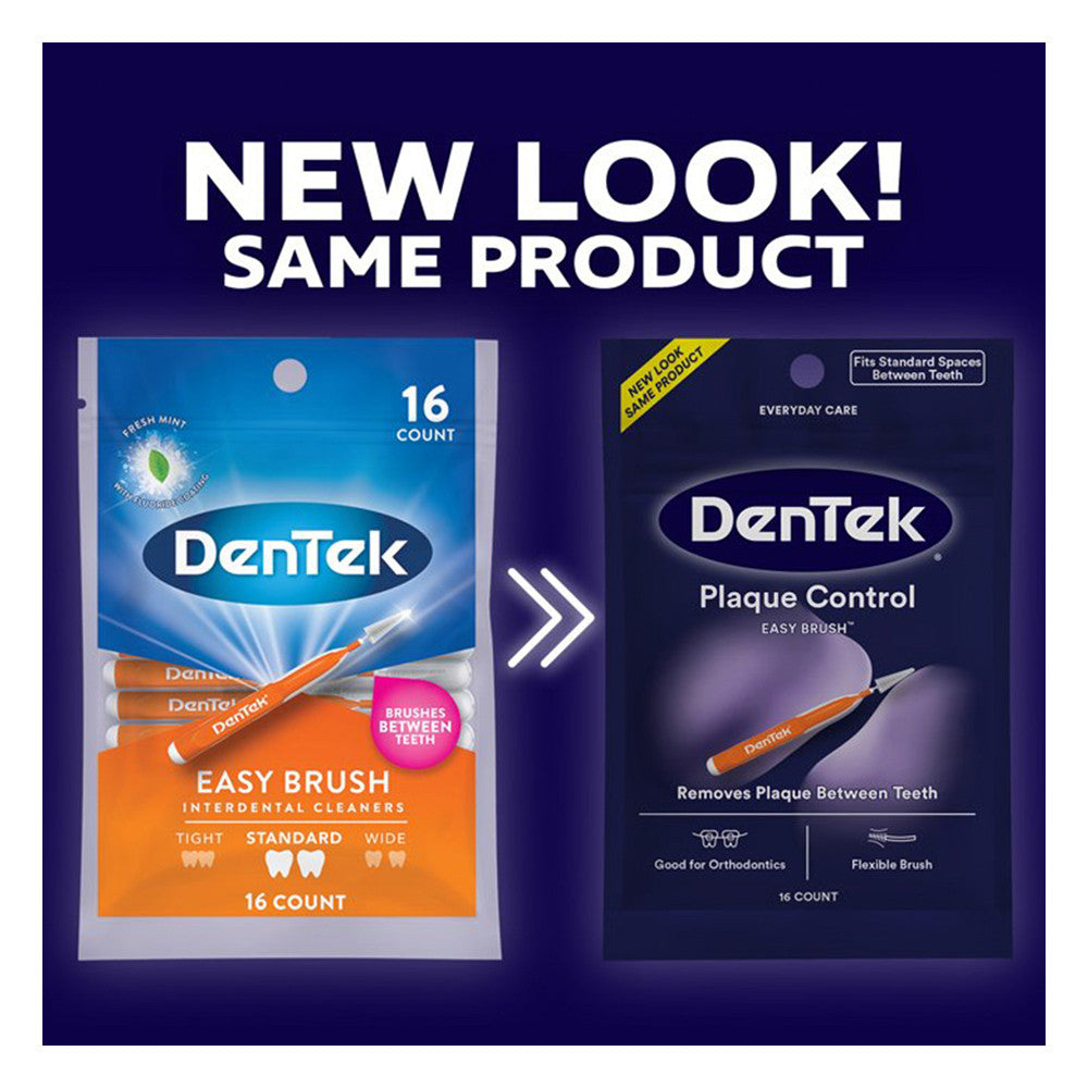 Dentek Easy Brush Cleaners For Plaque, 16 Ea