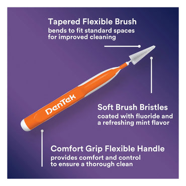 Dentek Easy Brush Cleaners For Plaque, 16 Ea