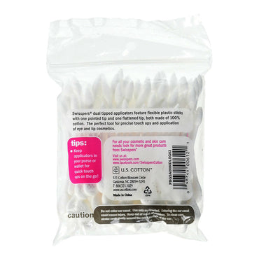 Swisspers Dual Tipped Cotton Applicators, 80 Ea