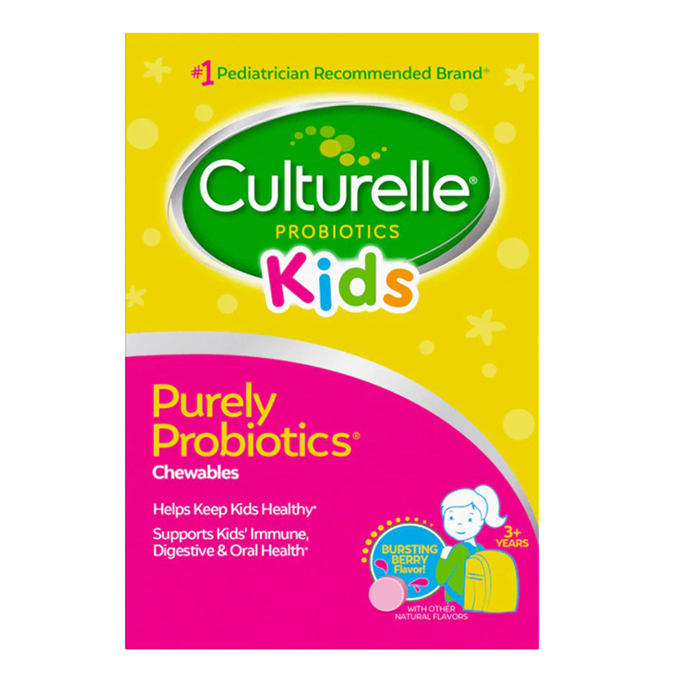 Culturelle Kids Purely Probiotics Chewables for Digestive Balance and Immune Health Support 30Ea