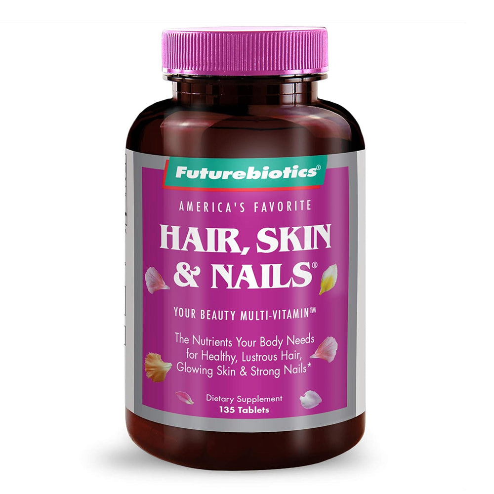 Futurebiotics Hair Skin and Nails Beauty Multi Vitamin Dietary Supplement Tablets 135Ea