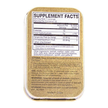 Solstice Medicine Golden Throat Lozenge Herbal Supplement, Orange Flavor, 12 Ea