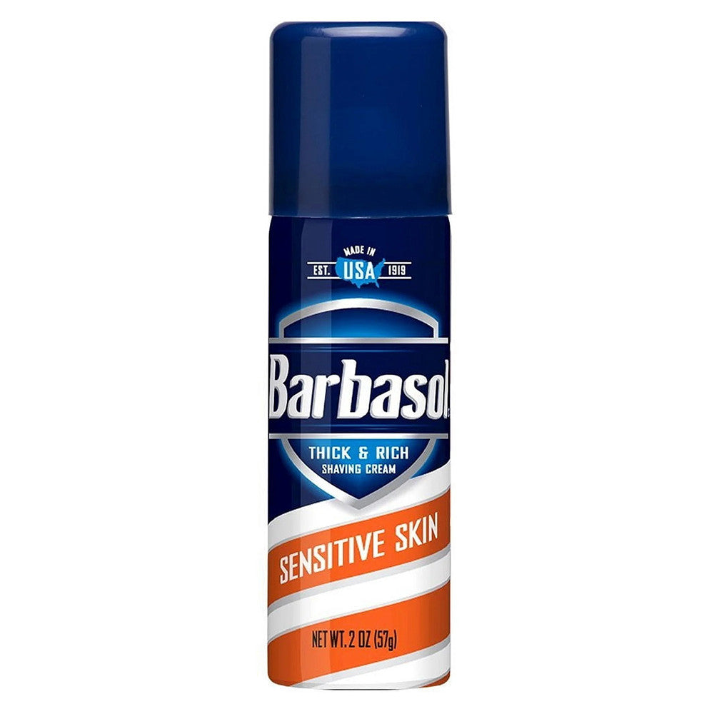 Barbasol Shave Cream Sensitive Skin Travel Size, 2 Oz, 3 Pack