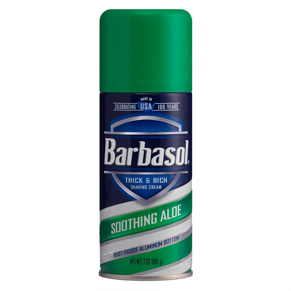 Barbasol Soothing Aloe Thick And Rich Shave Cream, 7 Oz