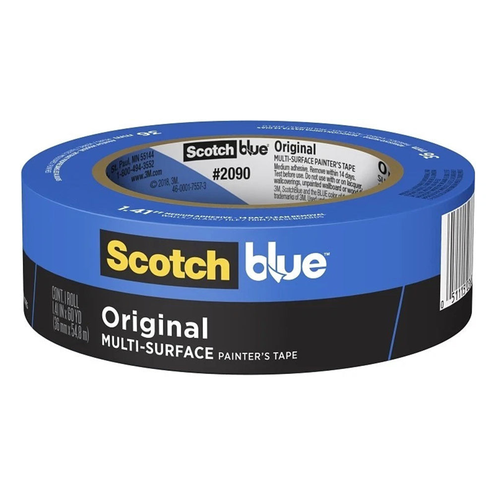 3M Scotch Blue Original Multisurface Painters Masking Tape Roll 60 Yards 1Ea