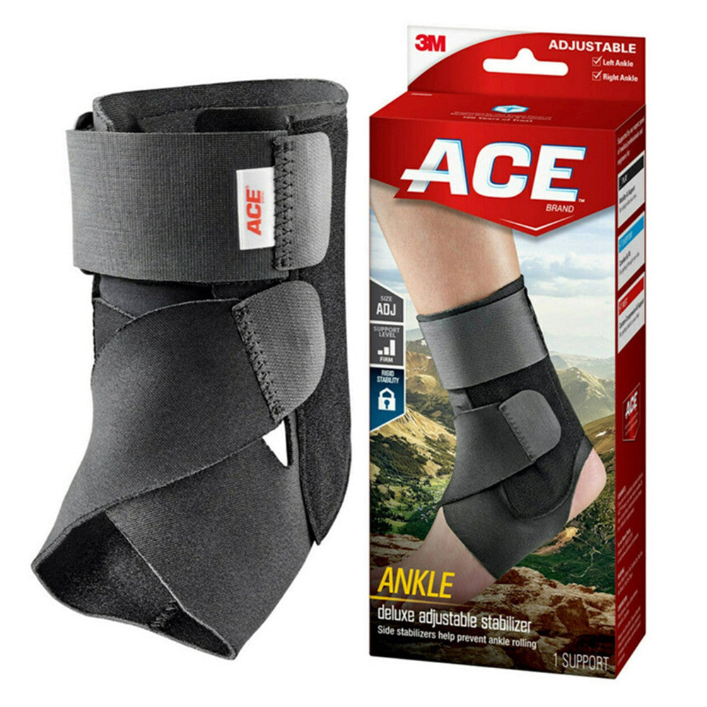 Ace Brand Deluxe Ankle Brace with Stabilizer Adjustable, 1 Ea