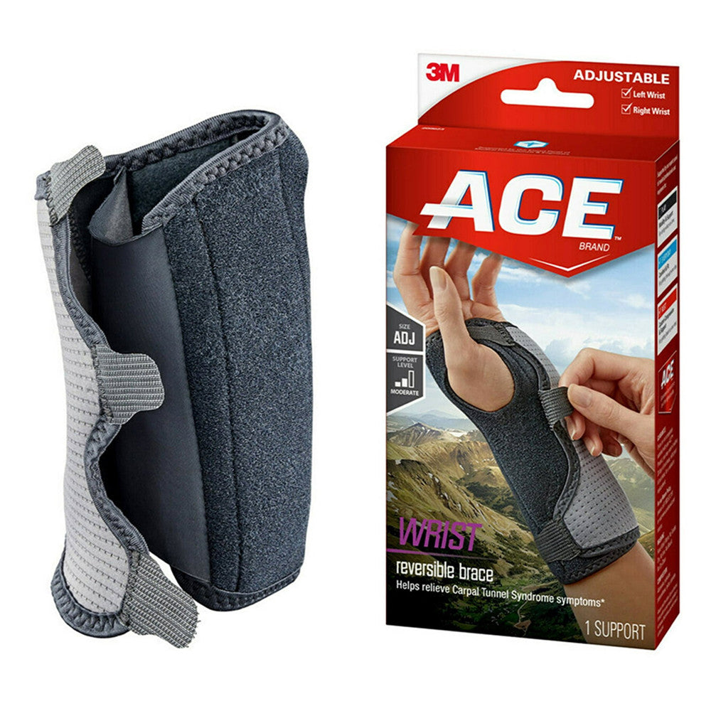 Ace Brand Splint Wrist Reversable Brace Adjustable, 1 Ea