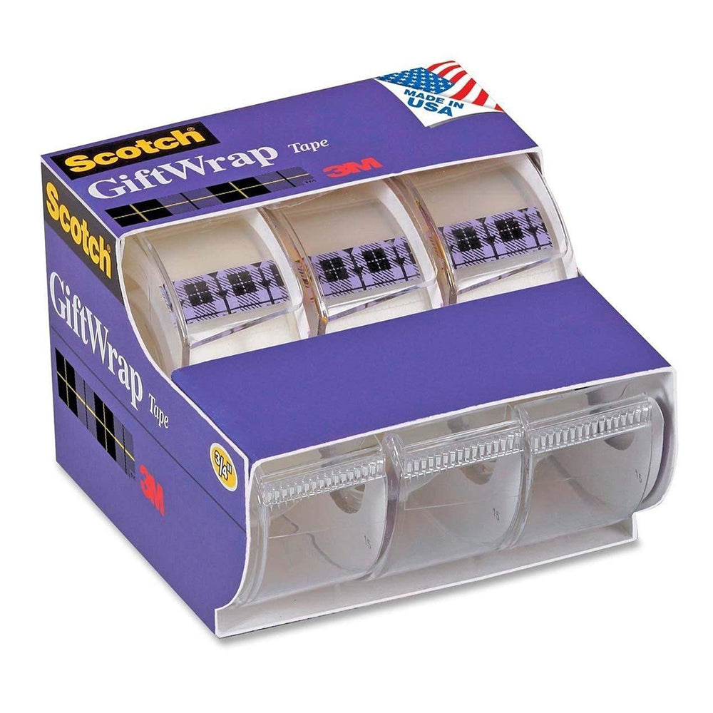 Scotch Gift Wrap Tape 0.75 x 300 Inches 6 Pieces 3Ea