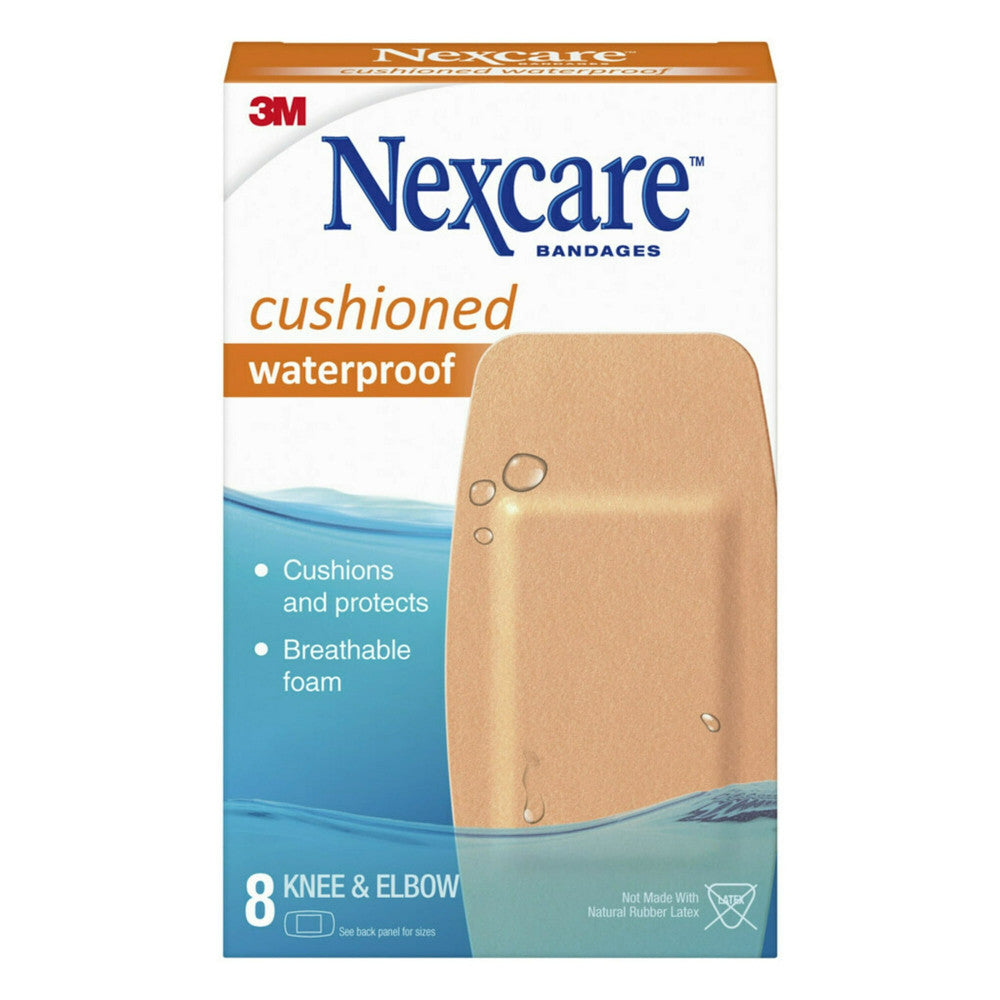 3M Nexcare Active Extra Cushion Bandages, Knee And Elbow - 8 Ea