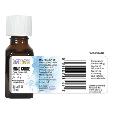 Aura Cacia Mind Guide Essential Oil Blend, 0.5 Oz