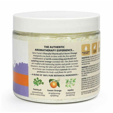 Aura Cacia Aromatherapy Foam Bath, Patchouli and Sweet Orange, 14 Oz