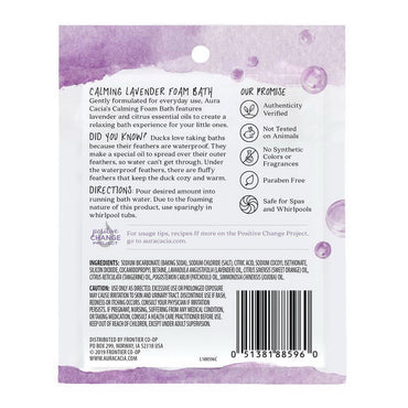 Aura Cacia Calming Lavender Foam Bath For Kids, 2.5 Oz
