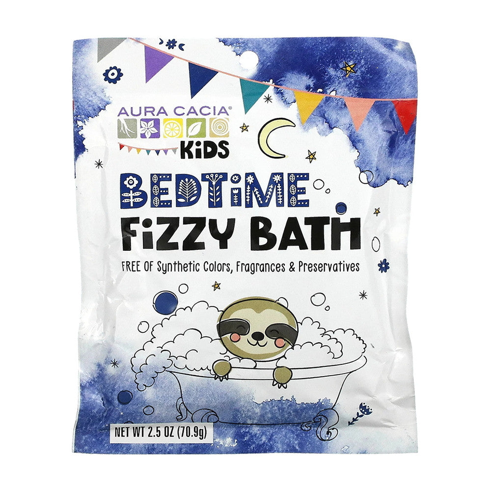Aura Cacia Kids Bedtime Fizzy Bath Powder, 2.5 Oz