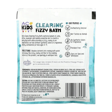 Aura Cacia Kids Clearing Fizzy Bath Powder, 2.5 Oz