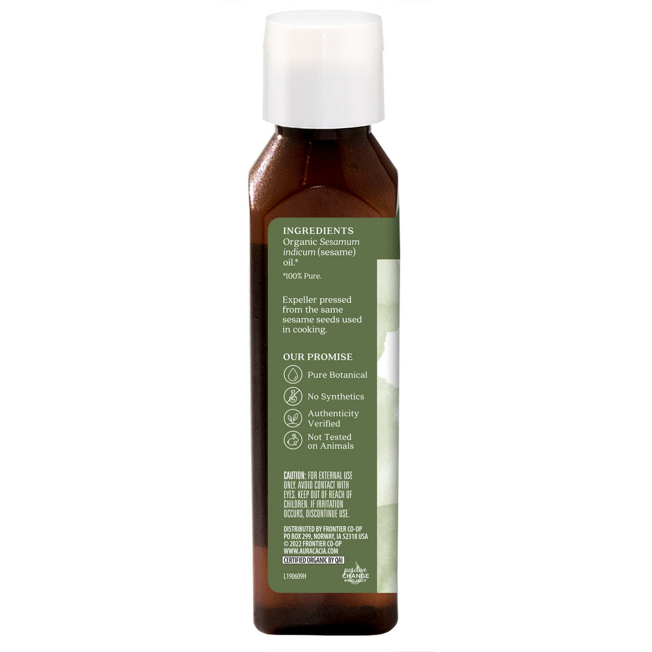 Aura Cacia Organics Sesame 100% Pure Skin Care Oil - 4 Oz
