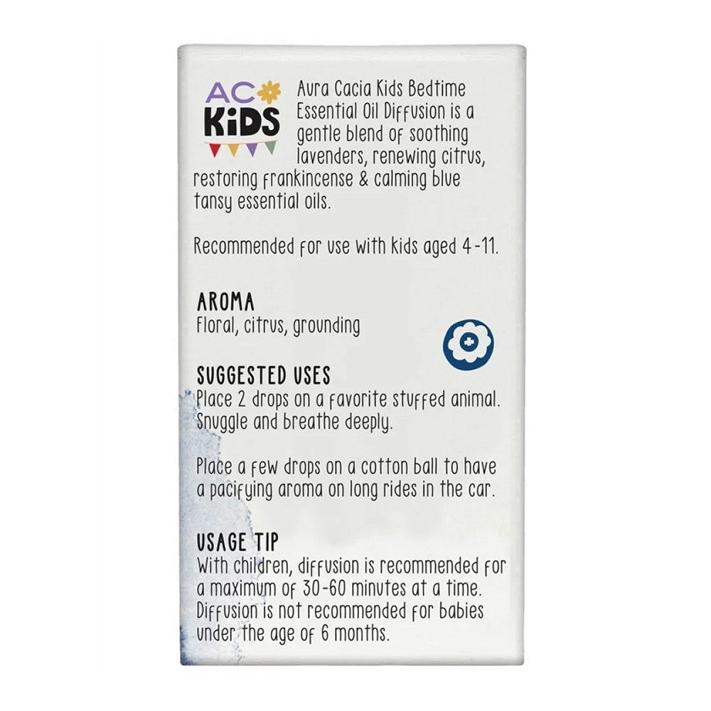 Aura Cacia Kids Bedtime Pure Essential Oil Blends, 0.25 Oz