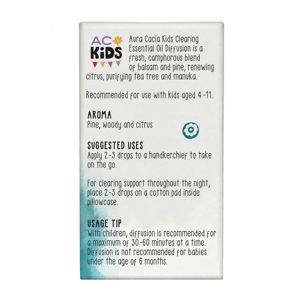 Aura Cacia Kids Clearing Pure Essential Oil Blends, 0.25 Oz