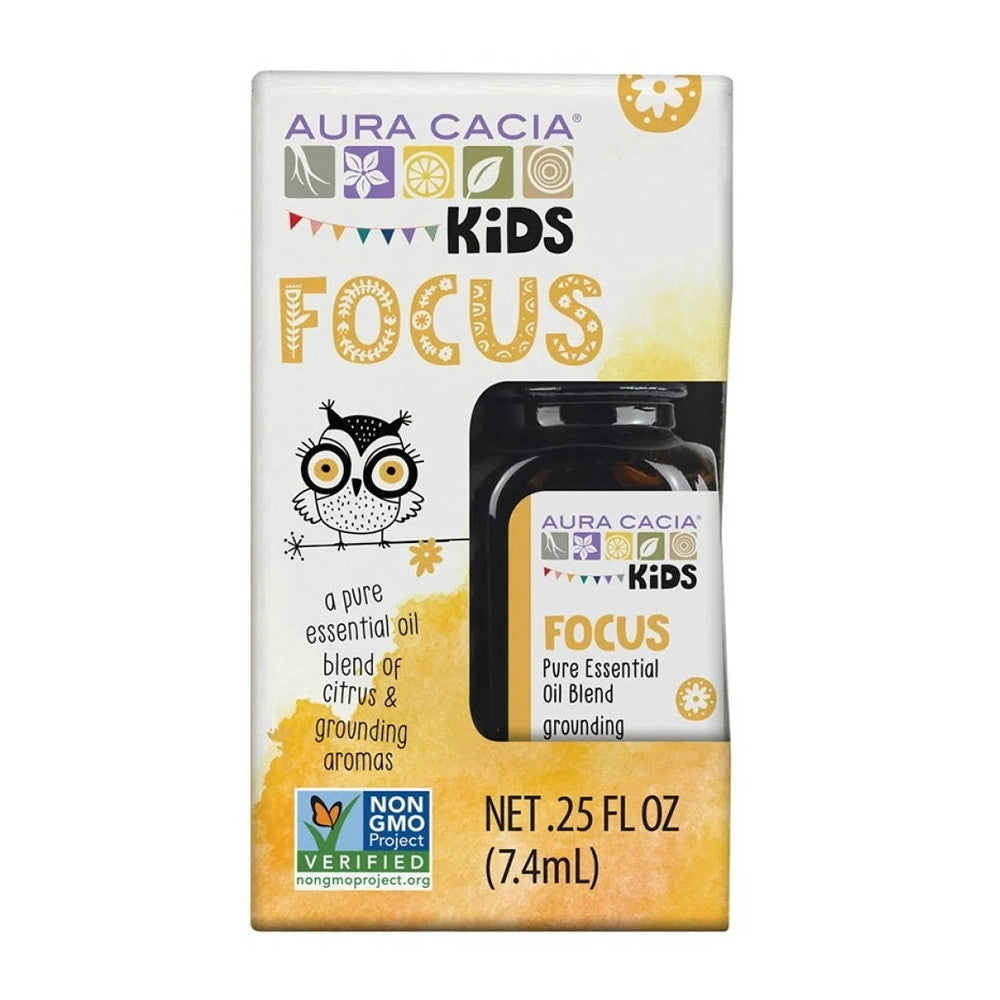 Aura Cacia Kids Focus Pure Essential Oil Blends, 0.25 Oz