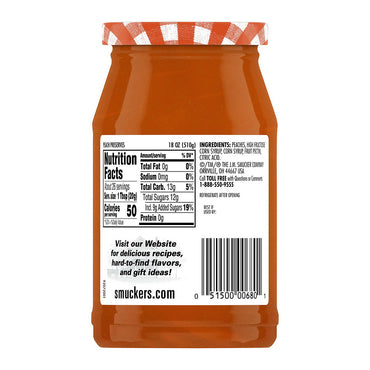 Smuckers Peach Preserve, 18 Oz