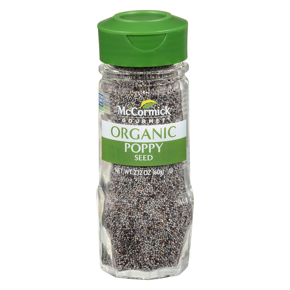 McCormick Organic Poppy Seeds Spice Jar 2.12Oz (60g)
