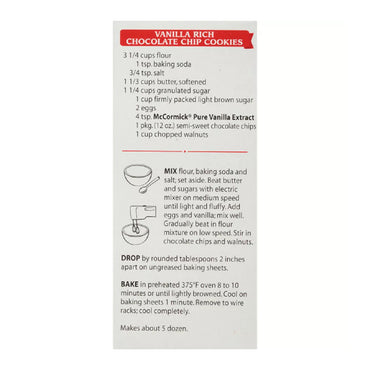 Mc Cormick Pure Vanilla Extract, 2 Oz