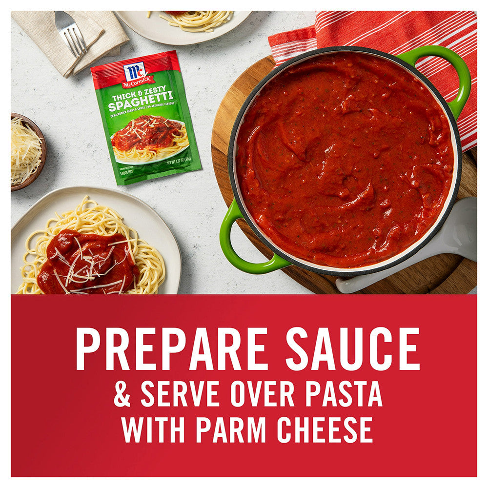 McCormick Thick & Zesty Spaghetti Sauce Mix, 1.37 oz