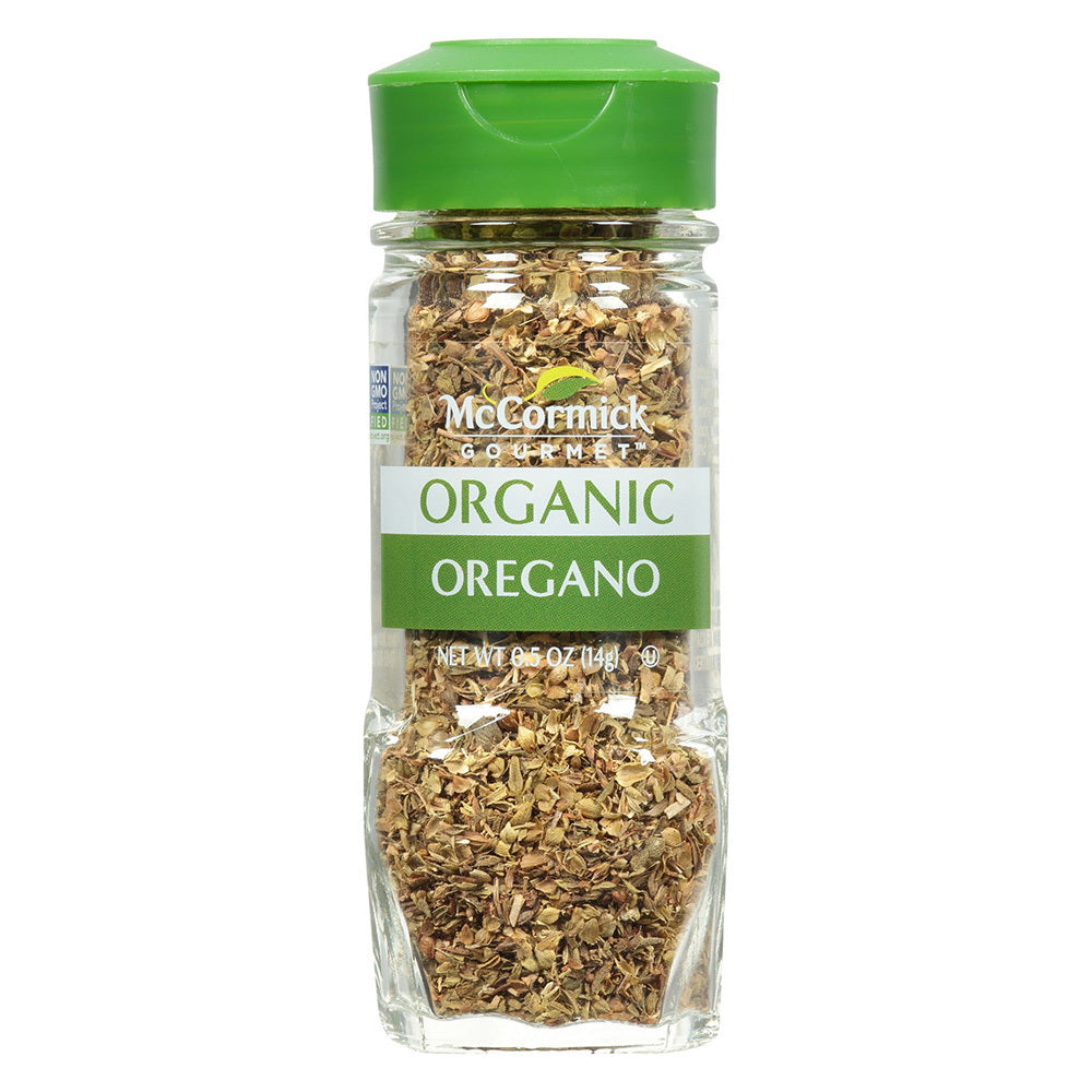 McCormick Gourmet Oregano Leaves Earthy Herb for Italian and Mediterranean Dishes 0.5Oz (14g)