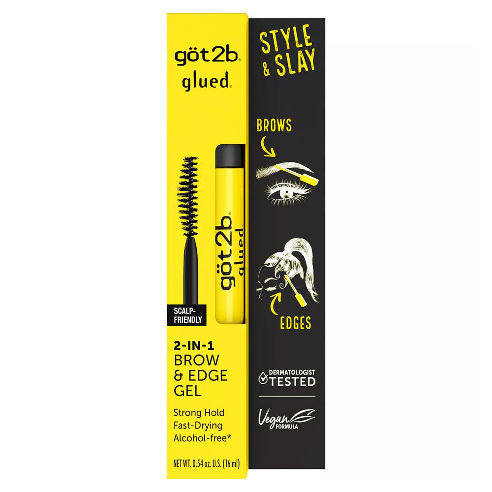 Got2b Glued 2 in 1 Brows and Edges Hair Gel, 0.54 Oz