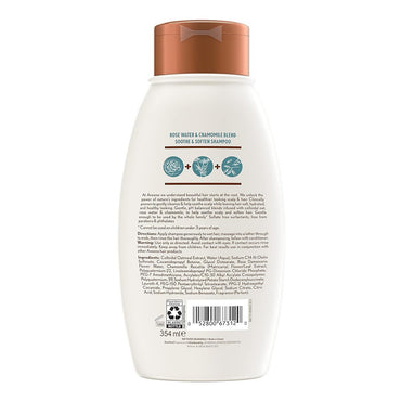 Aveeno Hiar Shampoo Rosewater and Chamomile Blend, 12 Oz