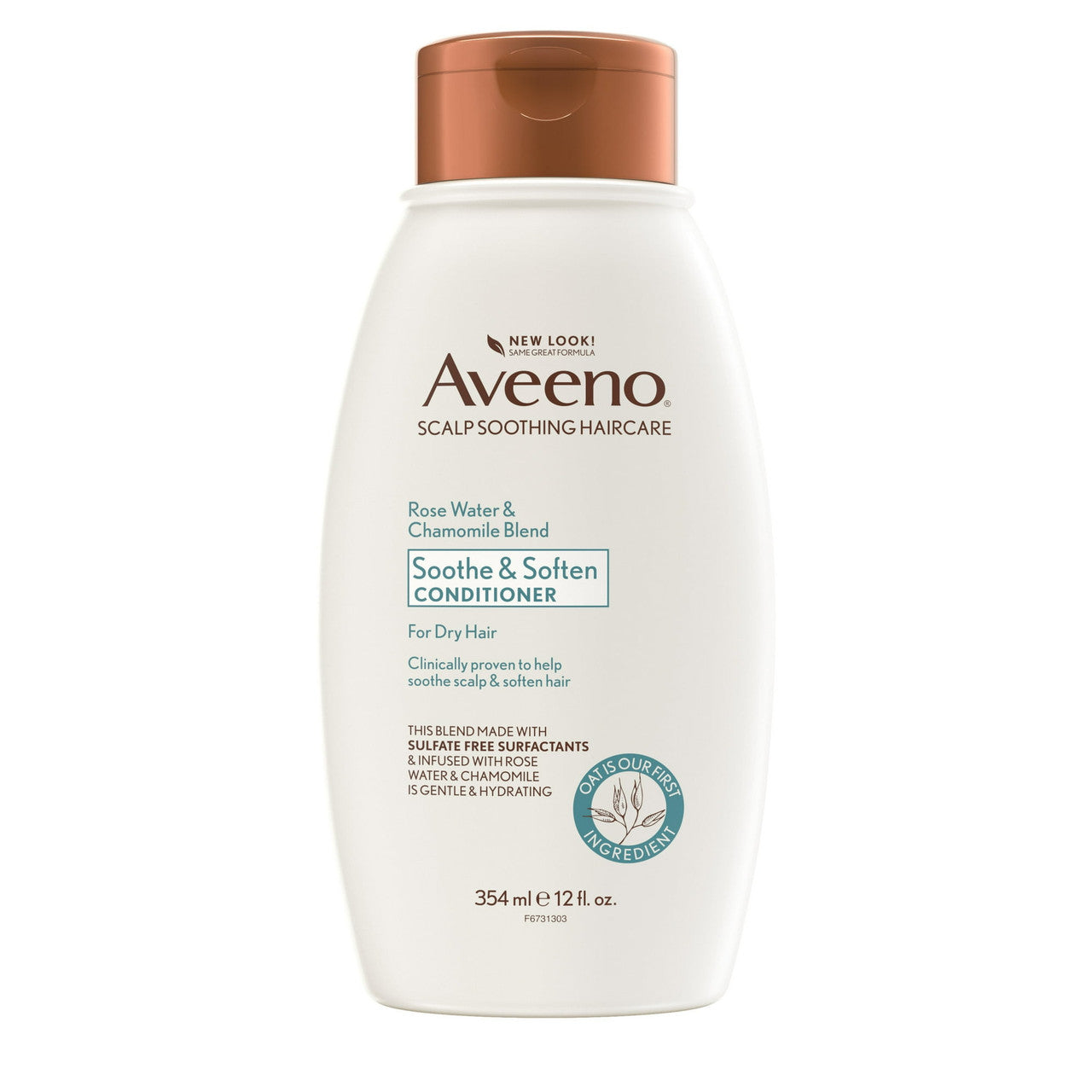 Aveeno Rose Water and Chamomile Blend Hair Conditioner, 12 Oz