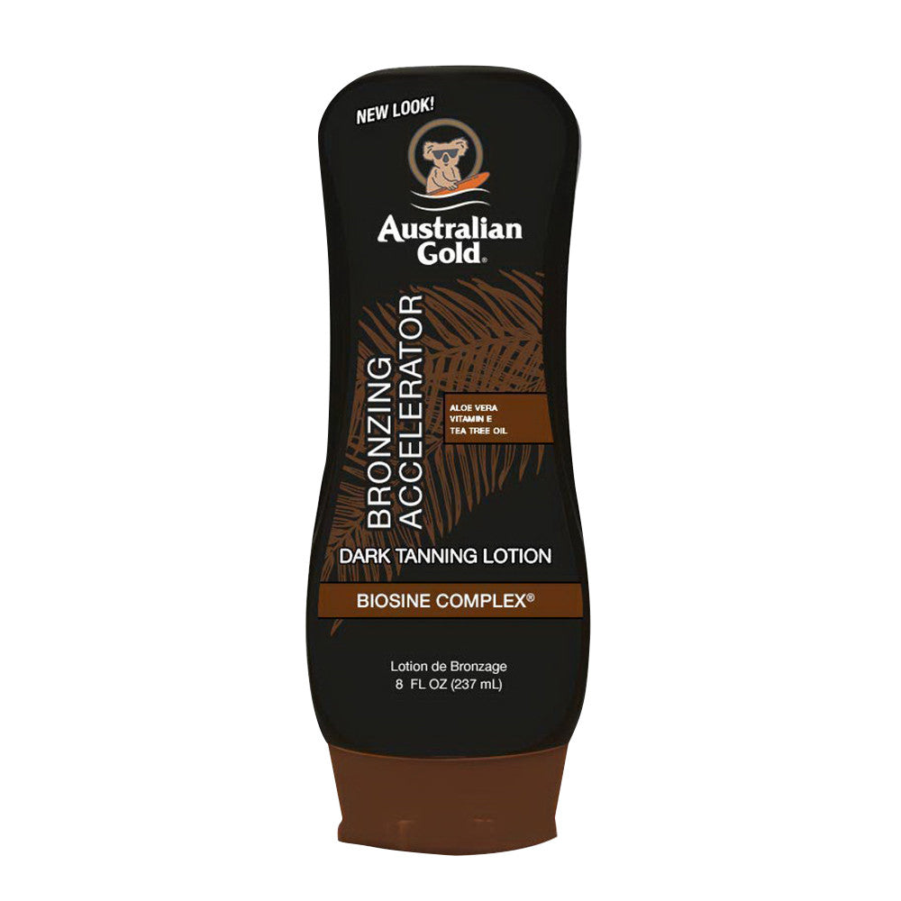 Australian Gold Dark Tanning Accelerator Lotion With Bronzer, 8 Oz